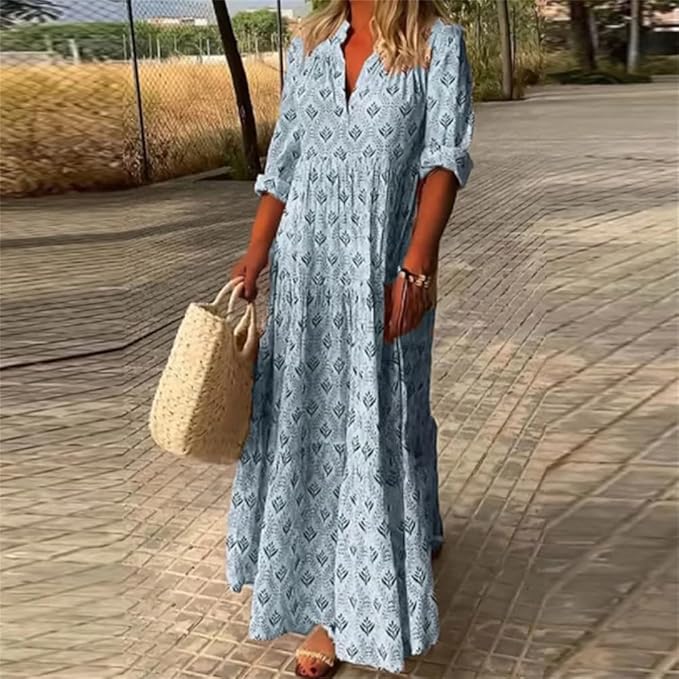 Women's Beautiful Flower Maxi Sundress