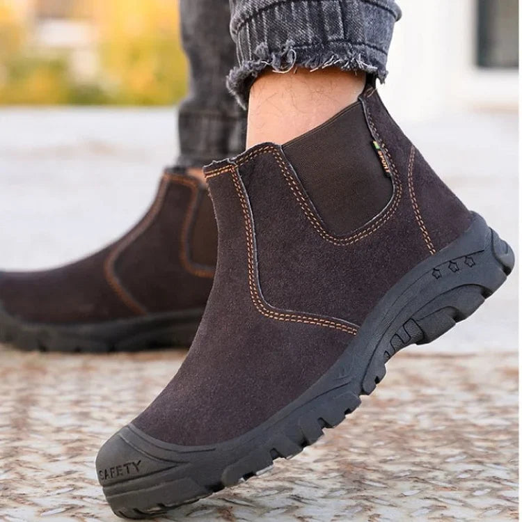 Tough Steel Toe Men's Work Boots - Strong and Lightweight