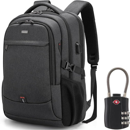 Durable Commuter Laptop Bag with USB Charger & Multiple Pockets - OutfitLondon