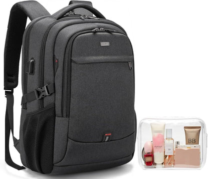 Durable Commuter Laptop Bag with USB Charger & Multiple Pockets