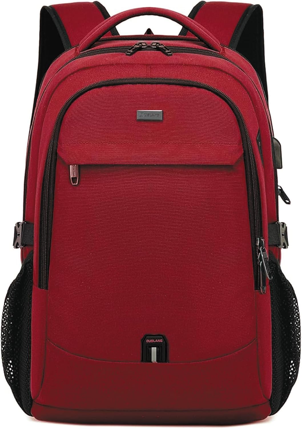 Durable Commuter Laptop Bag with USB Charger & Multiple Pockets
