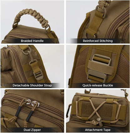 Practical Fishing Tackle Backpack with Multiple Pockets