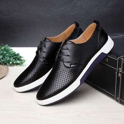 Comfortable Work Shoes with Mesh Design for Men