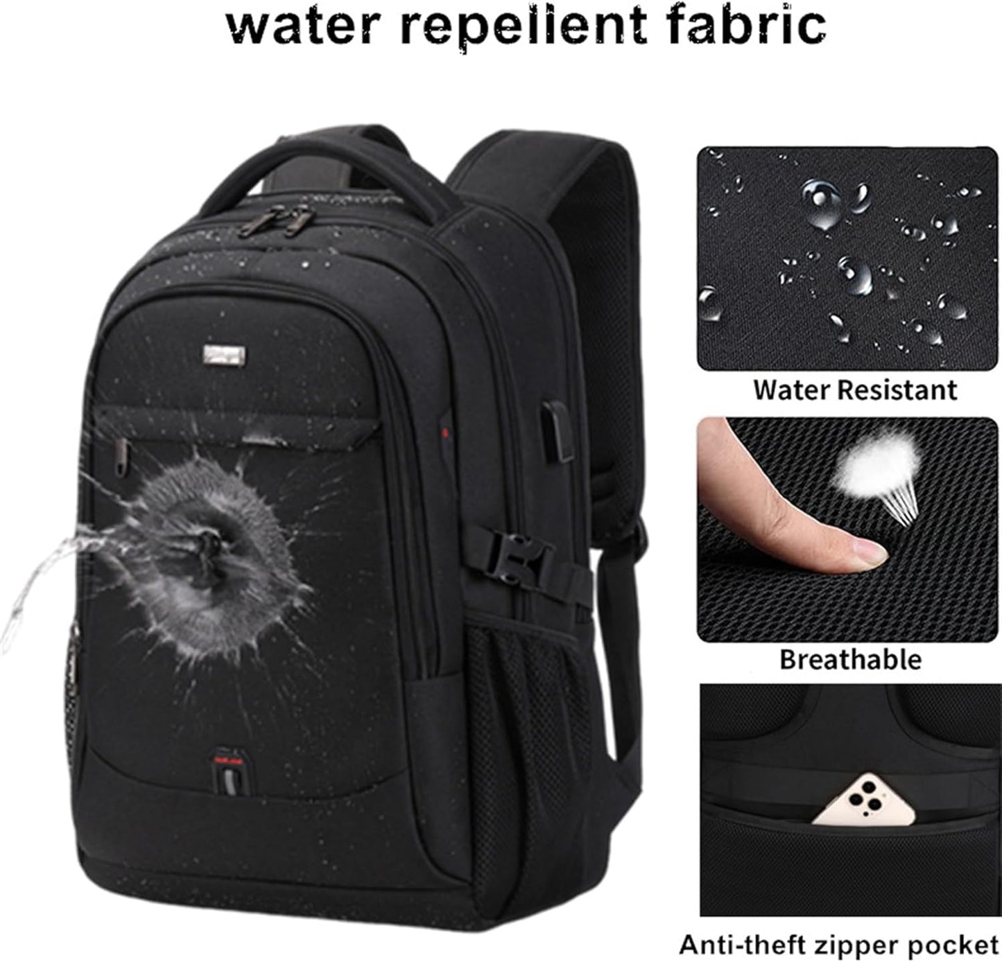 Durable Laptop & Travel Rucksack with Multiple Pockets
