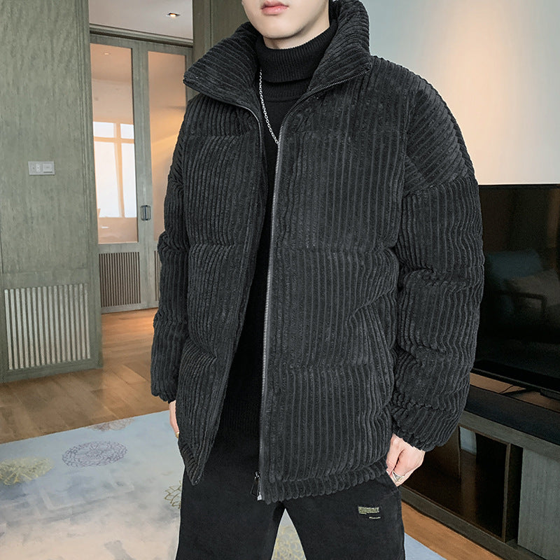 Men's Casual Corduroy Puffer Jacket