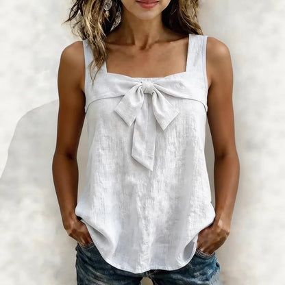 Women's Casual Cotton Square-Neck Tank Top