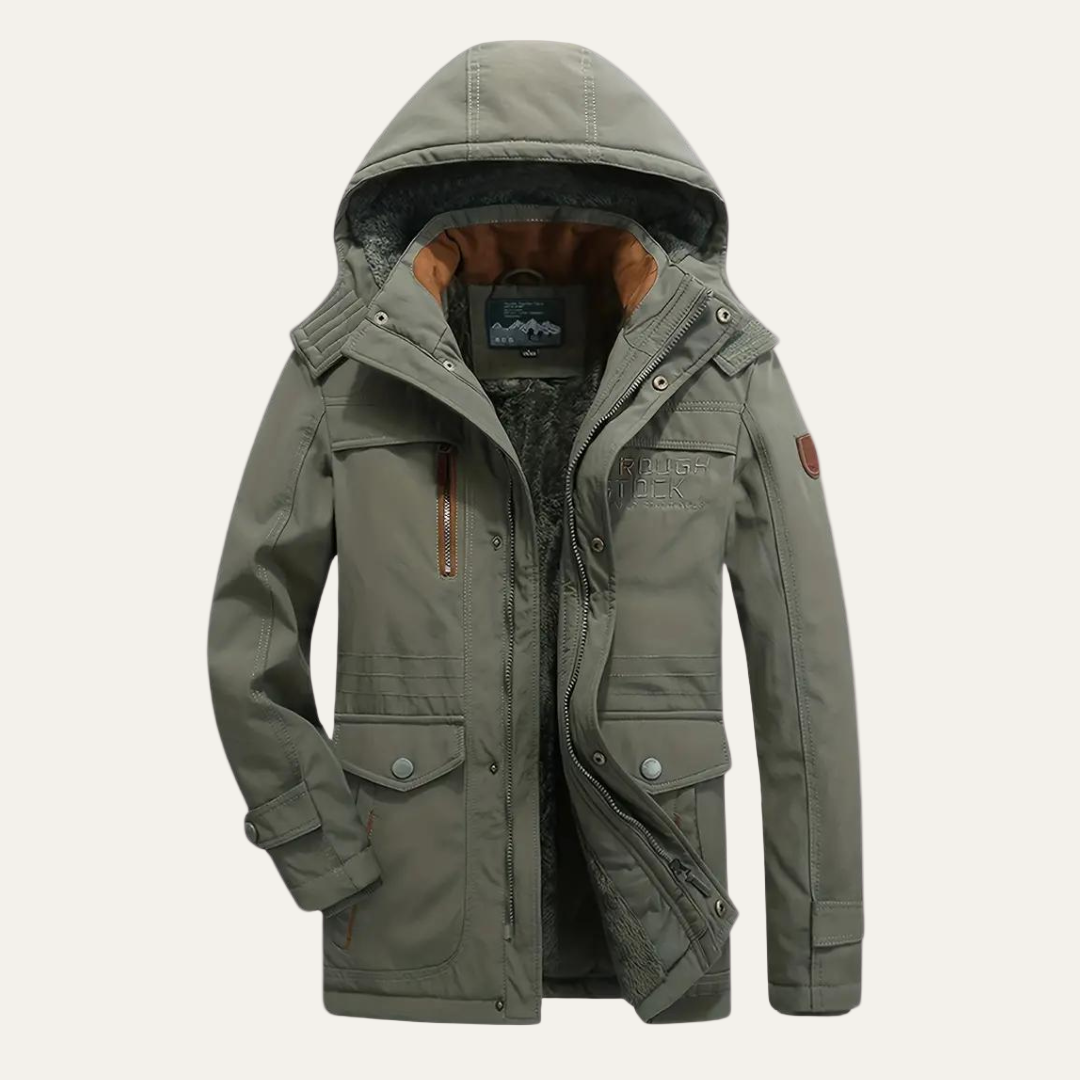 Waterproof Men's Insulated Winter Parka Jacket