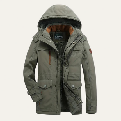 Waterproof Men's Insulated Winter Parka Jacket