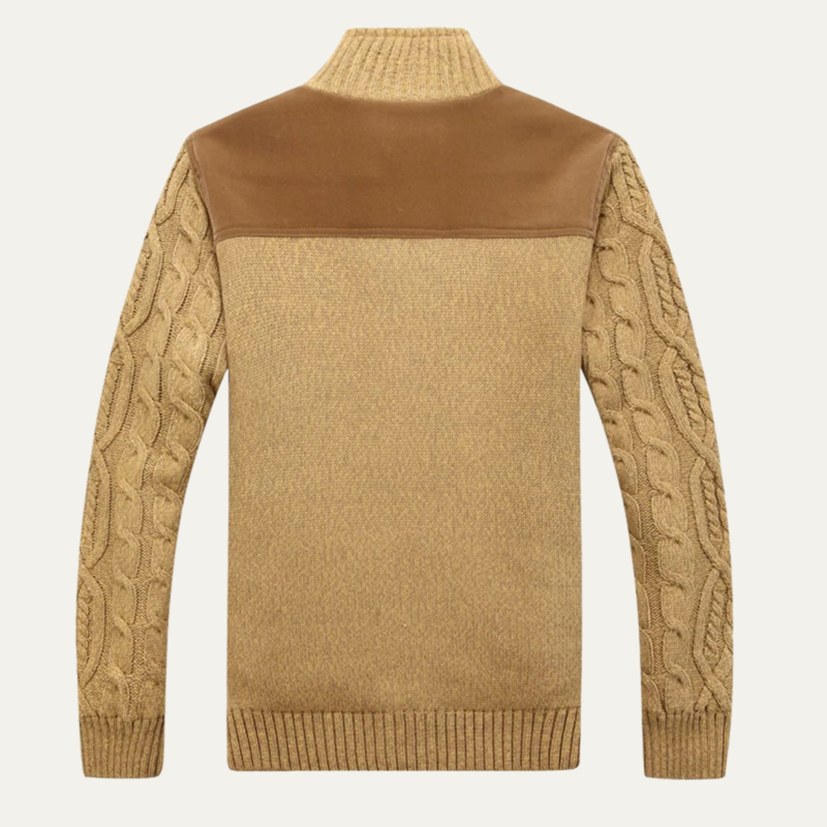 Thick Cozy Fleece Mens Winter Sweater Cardigan