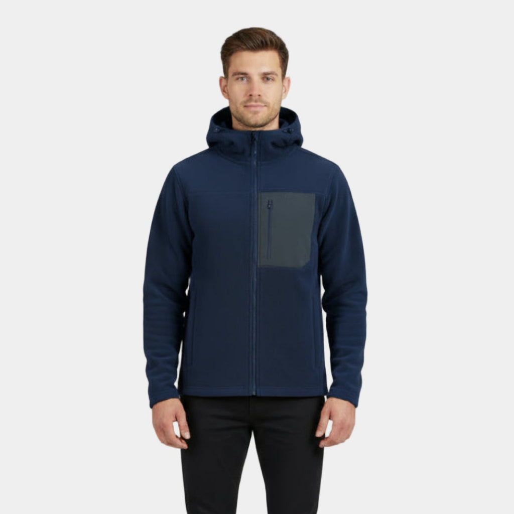 Insulated Water Resistant Mens Fleece Coat