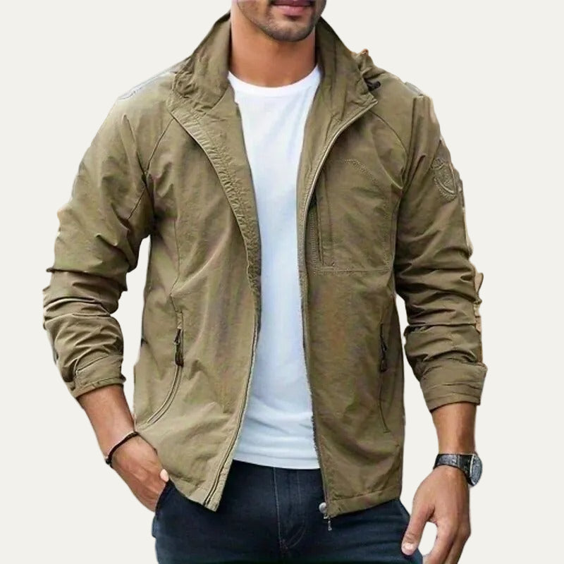 Waterproof Men's Zip Up Hoodie Jacket