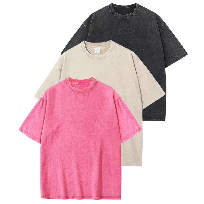 Relaxed Fit Casual Tee Shirt 3 Pack Bundle