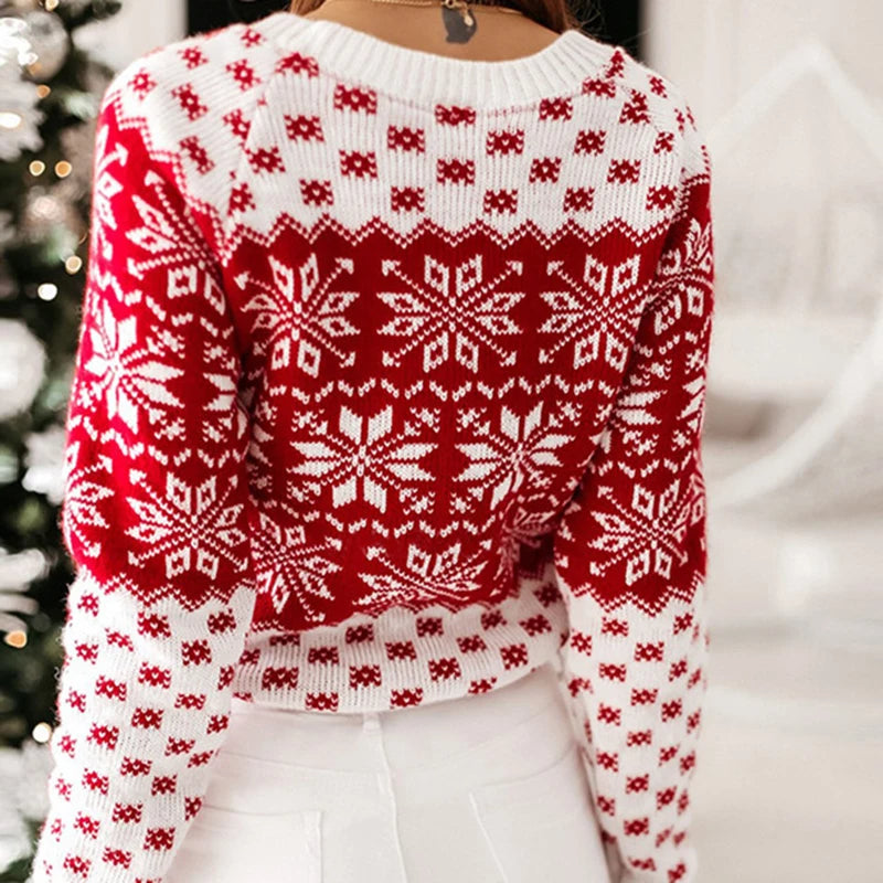 Cozy Winter Snowflake Women's Sweater