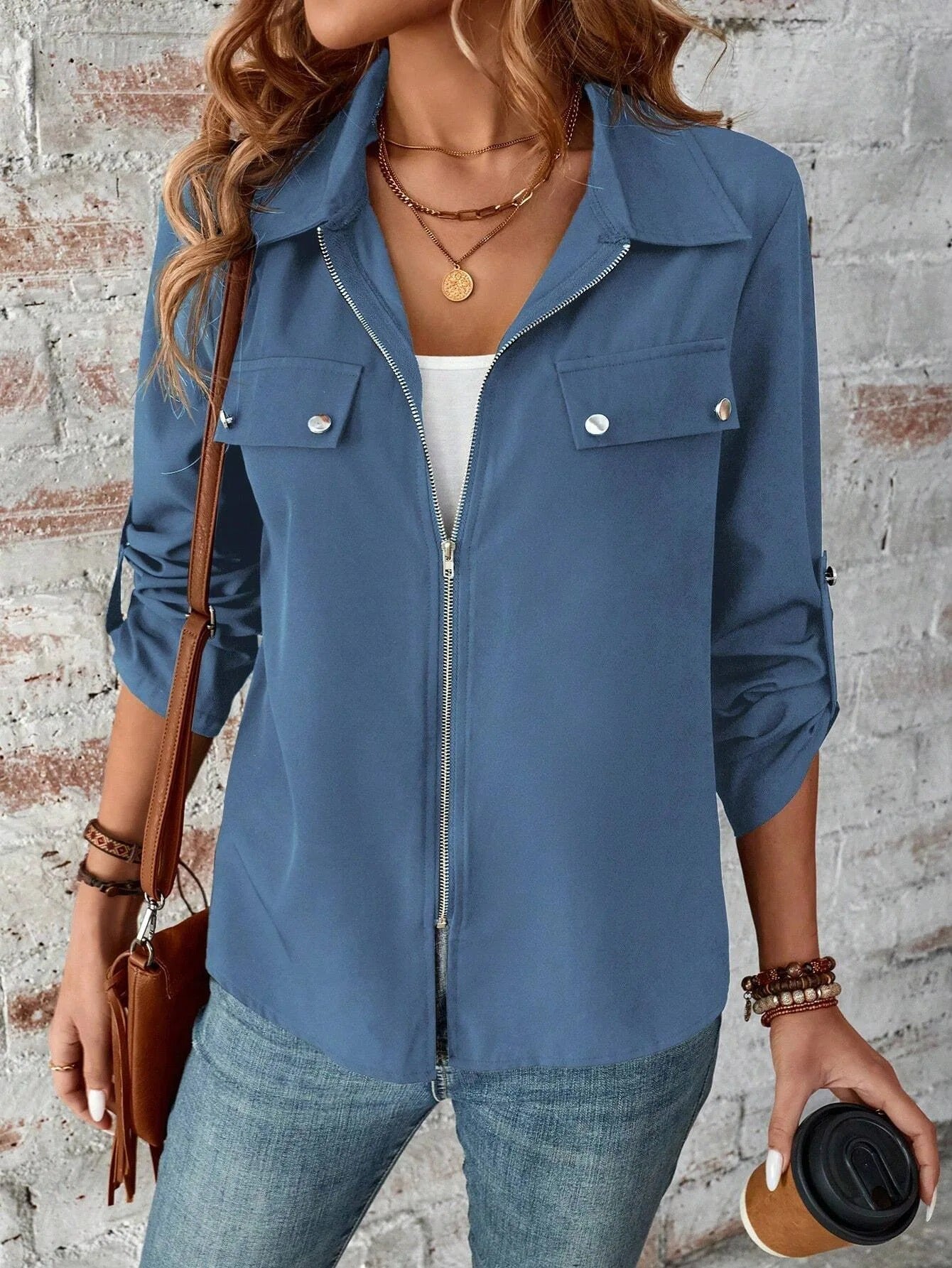 Waterproof Zipper Windbreaker Jacket