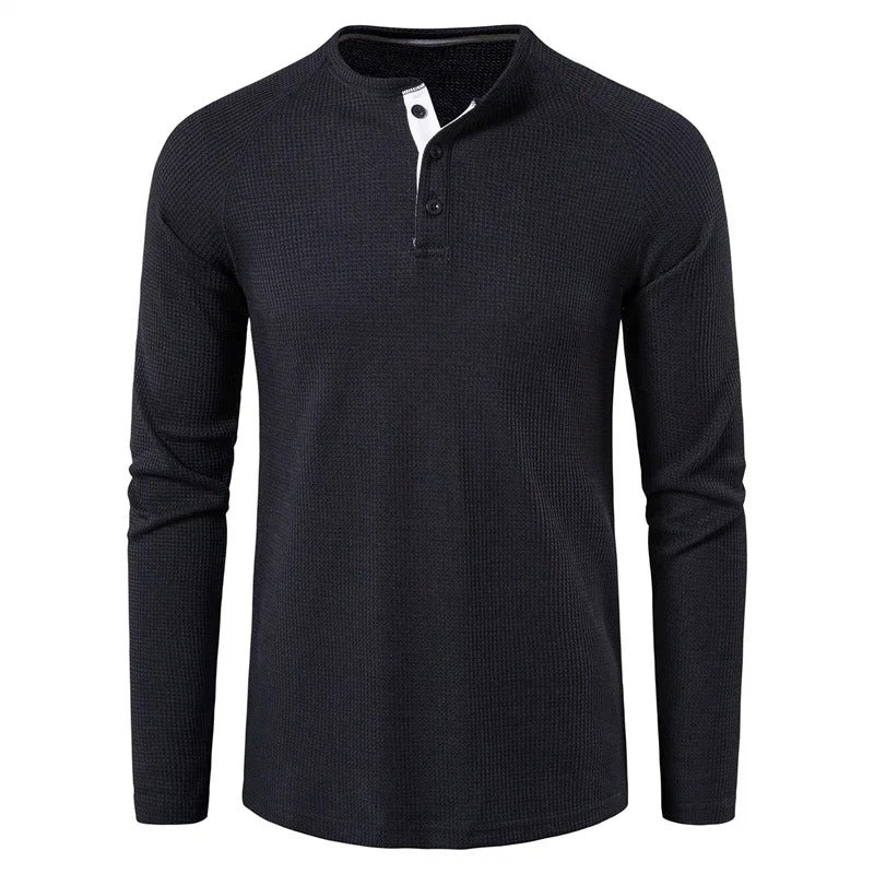 Traditional Comfortable Henley Shirt