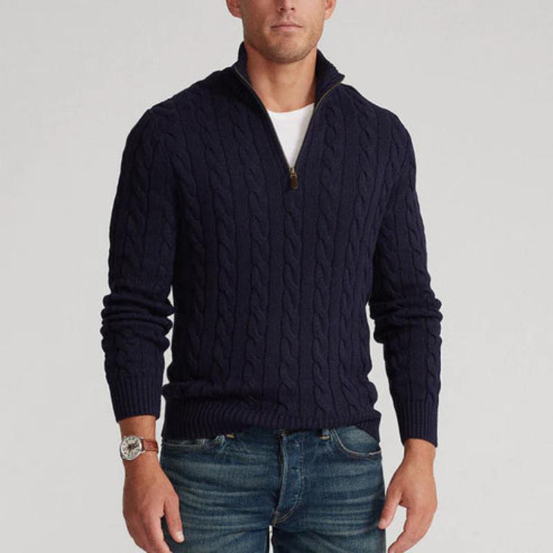 Classic Luxury Men's Half Zip Sweater