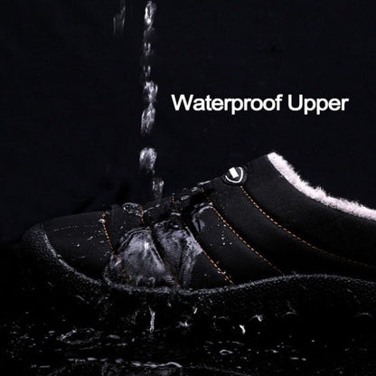 Fur Slippers For Men Waterproof Indoor And Outdoor Winter Slides