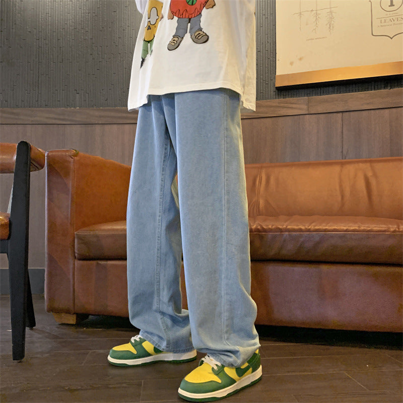 Men's Retro Baggy Straight Denim Jeans