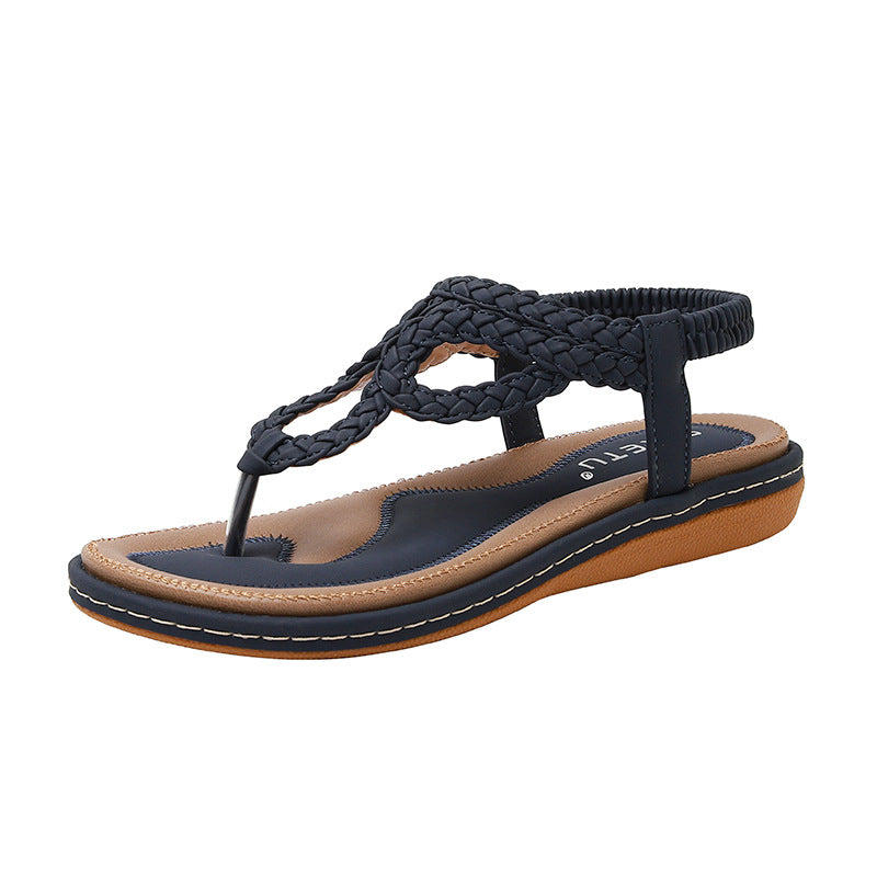 Bohemian Clip Toe Weave Sandals