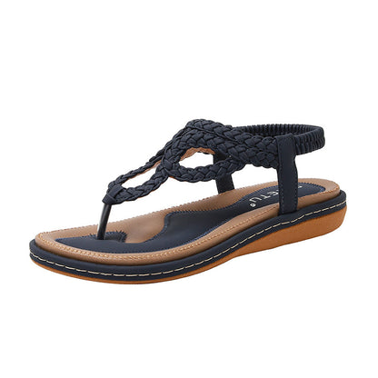 Bohemian Clip Toe Weave Sandals