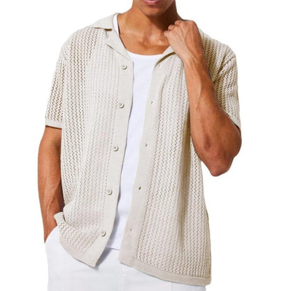 Lightweight Lace Top with Front Buttons