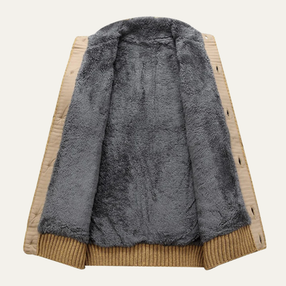 Thick Cozy Fleece Mens Winter Sweater Cardigan