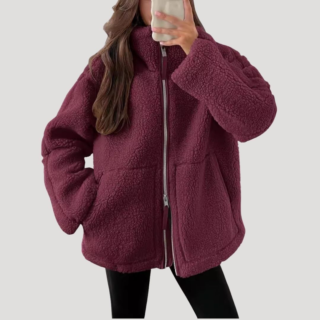 Cozy Ladies Fleece Zipper Jacket