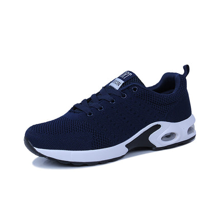 Women's Lace-up Fabric Flat Heel Sneakers
