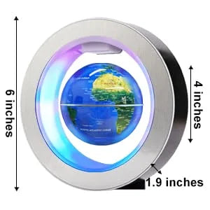 LED World Map Magnetic Levitation Floating Globe