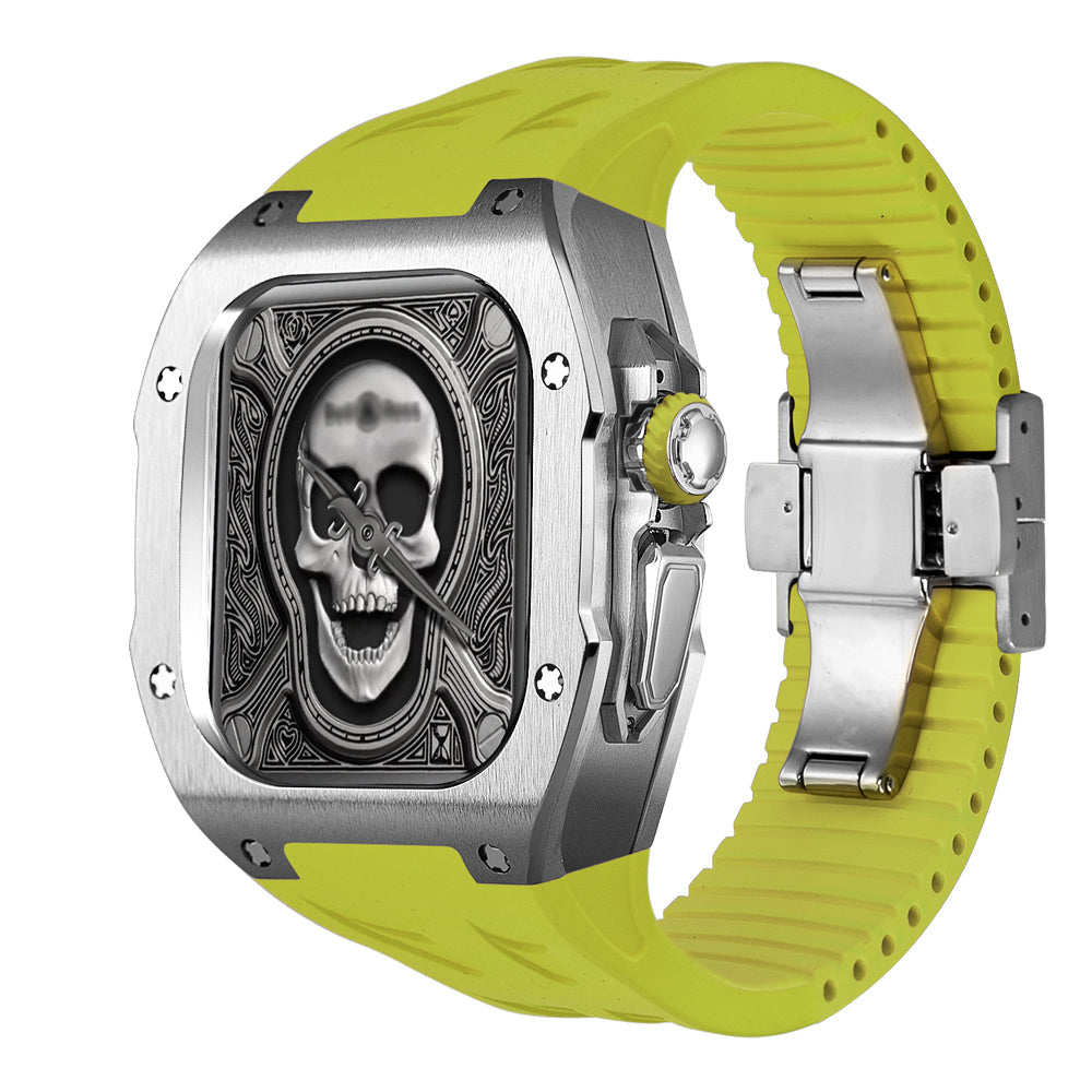 Tough Metal Case and Flexible Rubber Band for Apple Watch Ultra
