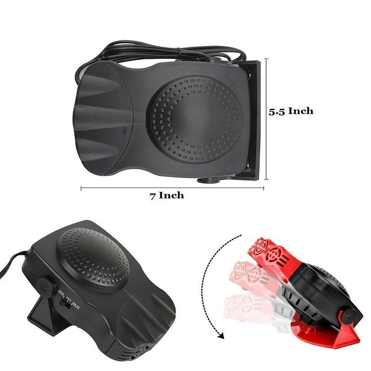 2 In 1 Portable Car Heater Defrosts Defogger