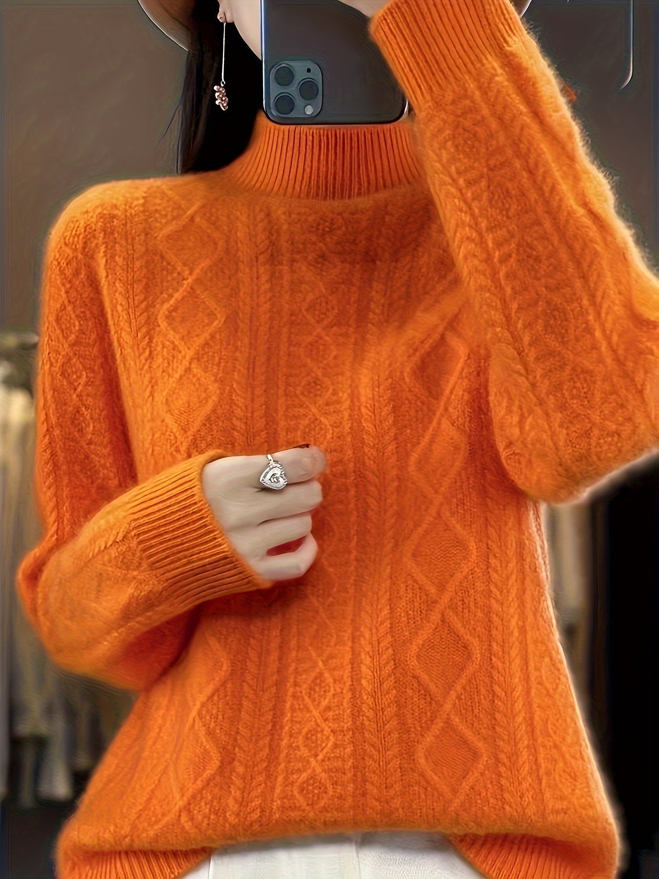 Cozy Female Classic Fit Long Sleeve Jumper