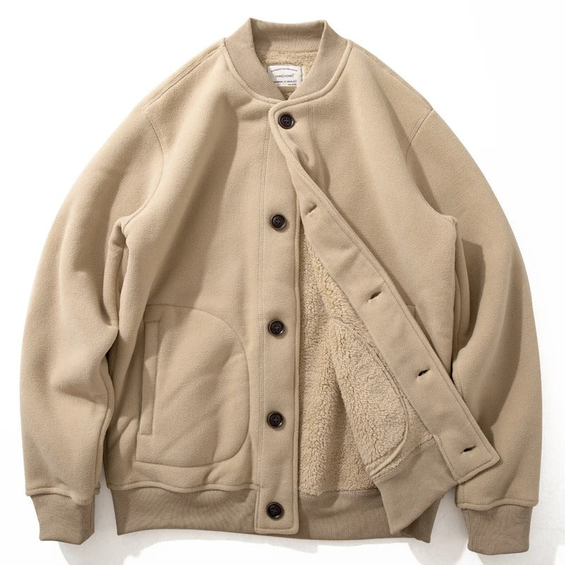 Warm Mens Fleece Coat - OutfitLondon
