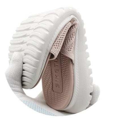 Women Orthopedic Sandals Mesh Anti-slip Broad Strap Beach Flat Sildes