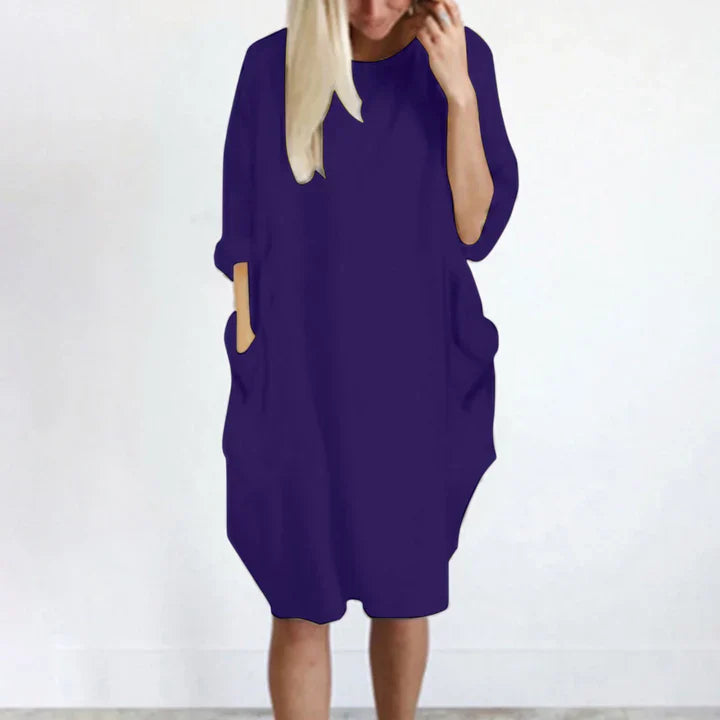 Relaxed Fit Sundress with Pockets for Ladies