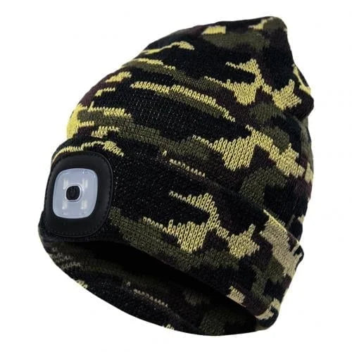 Rechargeable Winter LED Beanie Light