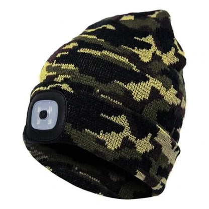 Rechargeable Winter LED Beanie Light