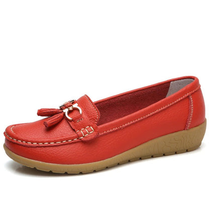 Cozy Suede Slip On Moccasins