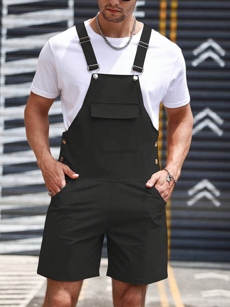 Relaxed Fit Jumpsuit with Front Pocket