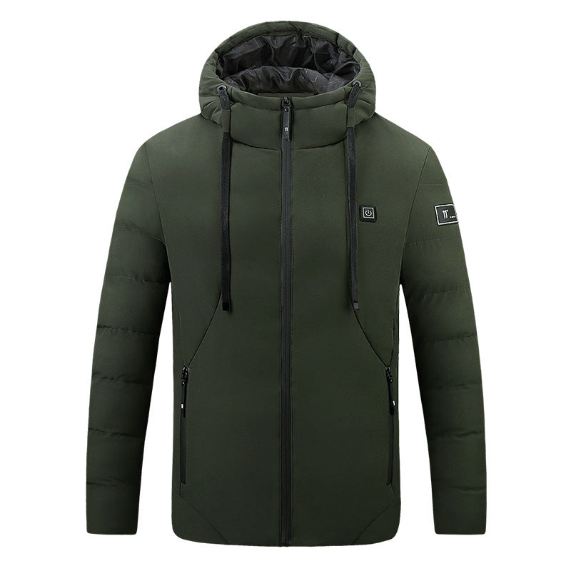 Winter Heated Jackets SmartHeating Cotton Codts HedtedHooded Jackets for Men
