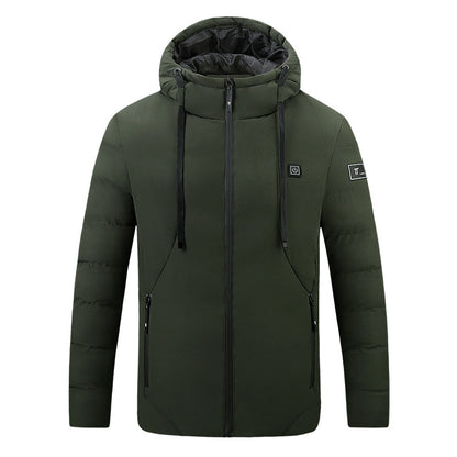 Winter Heated Jackets SmartHeating Cotton Codts HedtedHooded Jackets for Men