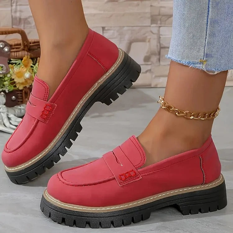 Women’s Suede Loafers - Slip-on Comfortable Casual Shoes