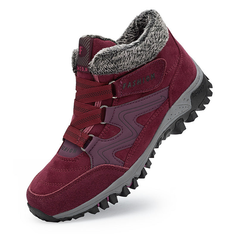 Orthopedic Shoes Anti-collision Velcro Hiking Ankle Sneakers Suede Outdoor