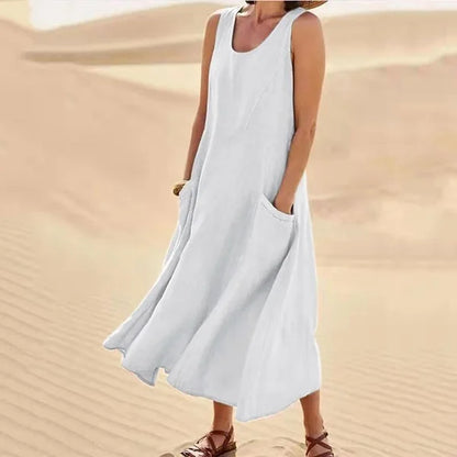 Elegant Summer Linen Dress