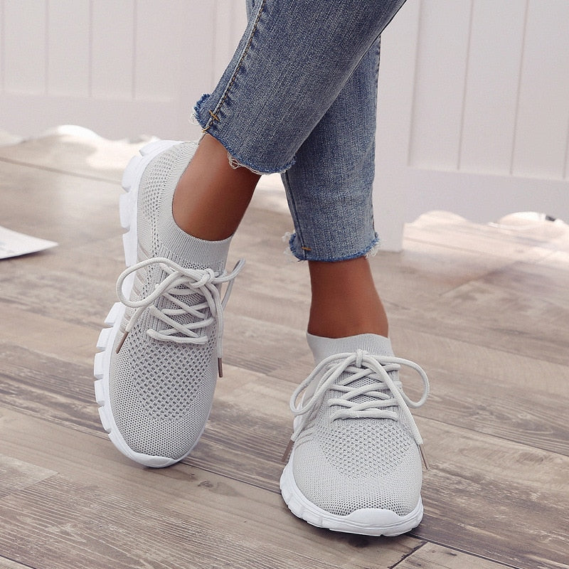 Women Light Mesh Breathable Slip-on Orthopedic Sneaker Shoes