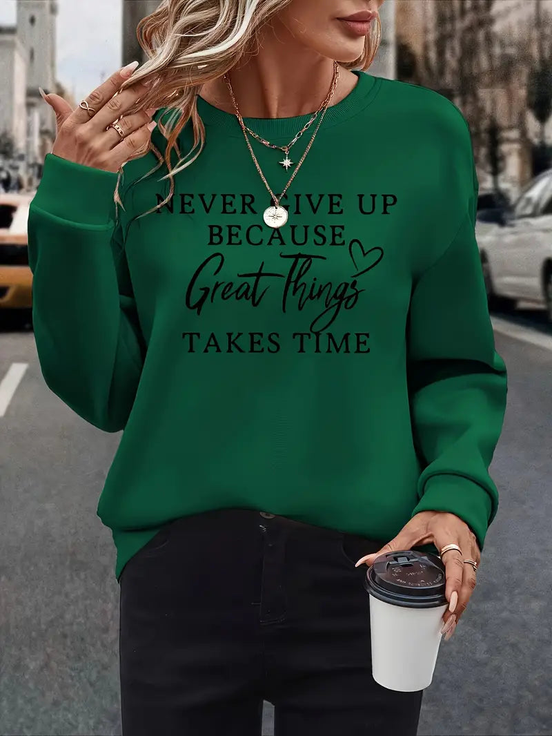 Soft Women's Graphic Pullover Sweatshirt