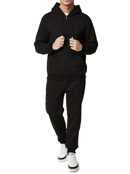 Soft Men's Cotton Hoodie and Sweatpant Set - OutfitLondon