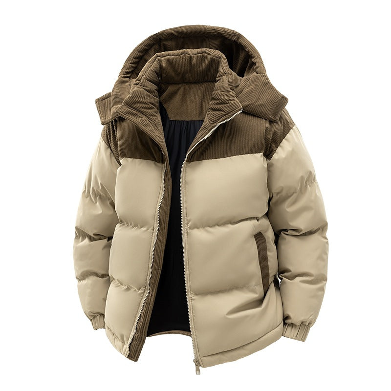 Cozy Ladies Quilted Corduroy Coat