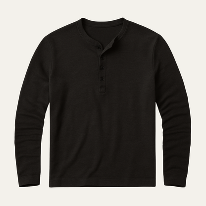 Classic Fit Mens Casual Henley Shirt
