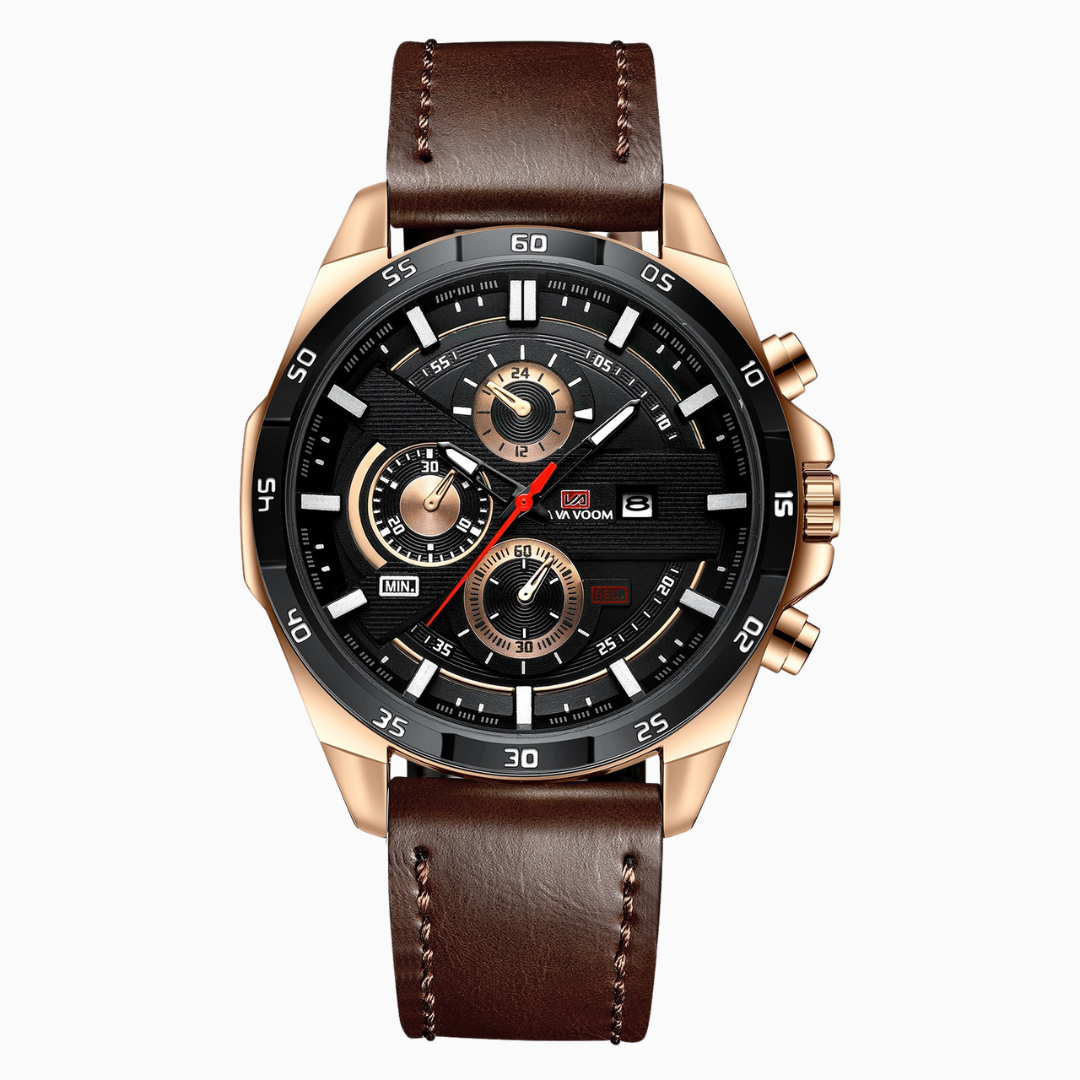 High Quality Vintage Style Leather Watch - OutfitLondon